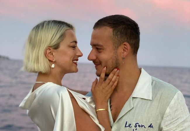 Caroline Vreeland with her husband Nicolas Rico. 